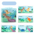 Libro di stoffa educativo sui dinosauri per neonati con motivi colorati e carta frusciante - Cognizione Dei Dinosauri