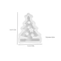 Weihnachtsbaum-Silikonform mit Sternendetails für Harz-DIY, 13 cm Höhe - Stern-Baum-Einsatz