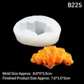 DIY siliconen mal voor croissant brood inclusief afmetingen en een voltooid voorbeeld - Croissant Mal