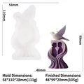 Silicone mold for peace dove candles with purple silhouette candle for DIY craft projects - Dove Shadow Love RX-147