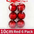 Set of 6 / 10cm Red