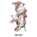 Waterproof temporary tattoo sticker with colorful crow stack design, model TH-211 - Th-211 / 210*148mm