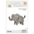 Cute cartoon elephant foil balloon for birthday party decoration, size 91x66cm - Large Animal Elephant / 91x66cm / Pack