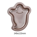 Stampo da forno antiaderente in acciaio inox a forma di fantasma, misura 140x115 mm - 140x115mm