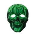 Glow-in-the-dark Halloween skull mask with green slime effect for cosplay - One Size / Luminous Green Skull Mask (HDBZ24935)