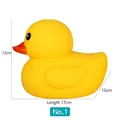 Classic yellow rubber duck bath toy size 1 measuring 17cm long and 13cm high - No. 1 Yellow