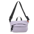 Borsa a tracolla minimalista viola chiaro con tracolla regolabile e grande spazio - Viola
