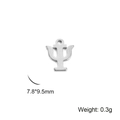 18K gold plated stainless steel Greek letter Psi pendant for DIY jewelry making - Greek Letter Psi (Ψ) / Steel