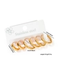 Lot de trois boucles d'oreilles en acier inoxydable doré, taille 2cm et poids 10,5g - Ensemble de 3 Paires de Boucles d'Oreilles Géométriques Hexagonales (EXRGE0320) / Or