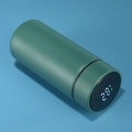 Smart 316 stainless steel vacuum flask in matte dark green with LED temp display - 320ml / Forest Green