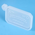 Macro shot of rectangular silicone mold with letters and sun moon divination patterns - Mirror Divination Box Mold