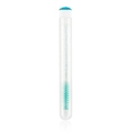 Portable disposable eyelash spoolie with blue brush and crystal rod in a clear tube - Green