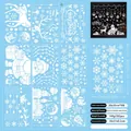 Detaillierte Größenangaben für das 9er-Set weihnachtliche Fensteraufkleber-Aufkleber - 20x30 / Weihnachtsmann (SD23018)