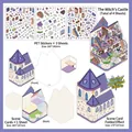 3D scene sticker set with Witch Castle theme featuring PET decals and scenic background card - Witch's Castle