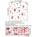 Halloween bloody handprint and footprint wall decals set, 4 sheets for 91x93cm decoration - MS4074-ZC (Blood Splatter/Set of 4)