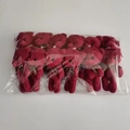 Bulk pack of 12 dark red plush bears with Love ribbons for bouquets and gifts - Burgundy