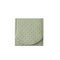 Portable light green woven jewelry pouch and compact travel storage organizer - PU Small Green