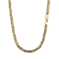 Hip-Hop-Halskette in Gold mit gedrehter Kordelkette und sicherem quadratischem Verschluss - Gold