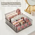 Grande organizer per trucchi in acrilico grigio con 8 scomparti per ombretti - 24.5*24*6.8cm / Grigio Chiaro [Grande 8 Scomparti]