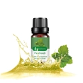 10ml Patchouli essential oil in amber glass bottle with aromatic herbal leaves - Patchouli (single Remedy)