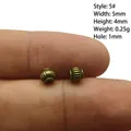 Bronze alloy grooved spacer bead for jewelry making, dimensions 5mm by 4mm - 5# Style
