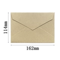 Beige linen texture envelope card holder 114mm x 162mm with elegant business style - Plain Style / Gray