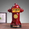 Vintage red fire hydrant figurine for wine cabinet home decor, American retro style - Red Fire Hydrant Model (XZ030)