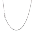 Polished silver stainless steel popcorn chain necklace with a secure lobster clasp - Mesh Chain / 45cm / Steel Color (KN12957-Z)