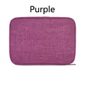 Custodia portatile viola per cinturini Apple Watch e cavi dati elettronici - Viola (senza maniglia, senza tasca a rete)