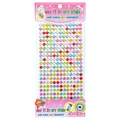 Colorful round rhinestone stickers for children, safe and non-toxic acrylic crystal gems - 6mm Colorful Rhinestones (260pcs)