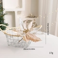 Glitzernde champagnerfarbene künstliche Weihnachtsblume für Christbaum und Heimdekoration - Champagner Gold Pailletten