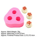 Pink silicone mold for making 3D food-shaped dumplings and shumai cake decorations - 4# Shao-mai Style (B632) / Pink
