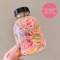 Candy-colored high-elastic hair ties in 1000pcs bottled set for versatile hairstyling - Small Thickened Candy Color 1000 Pcs (Jar)