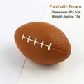 Brown foam American football stress relief toy with realistic texture 9x5.5cm - Brown