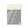 Japanese style thin white smoke pattern nail art stickers for professional manicure to-223 - White Smoke Style (to223)