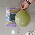Olive and dark green matte latex balloons set for wedding and birthday party decoration - Avocado Green