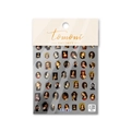Vue détaillée d'autocollants pour ongles avec portraits de peinture à l'huile rétro - Style de Portrait Rétro (TA139)