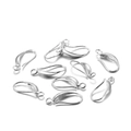 DIY copper teardrop earring hooks in silver finish for handmade jewelry making - 17*8mm 12Pcs / Silver