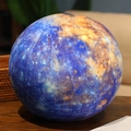 3D celestial sphere plush pillow featuring vibrant blue and orange planetary map patterns - Keychain 7.5cm / Mercury