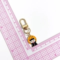 Cartoon vampire Halloween keychain with gold clasp, measuring 6.5cm total length - Devil (KC Gold Clasp)