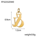 Colgante de símbolo & en acero de titanio dorado, altura 0,9 cm y peso de 0,6 g - Colgante con Símbolo '&' Dorado (FP32252DW0)
