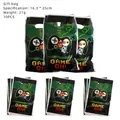 Video game theme gift bags with green pixel patterns and game controller design - Green Game