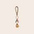 Cute brown cartoon Capybara keychain accessory for school bags in durable soft silicone - Chicken PVC Keychain