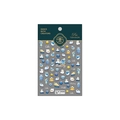 Stickers ongles 3D TS-1461 avec motifs de gâteau aux bleuets et cupcakes bleus - TS-1461 Gâteau aux Myrtilles - Nouveau Relief 3D