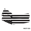 UV protection arm sleeves with black and white American flag print for cycling - Black & White Stars & Stripes(MGXT-029)