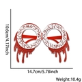 Red glitter blood drip Halloween glasses for kids measuring 14.7cm in width - Bloody Eyeball Glasses