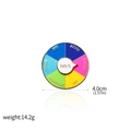 Daisy mood spinning wheel enamel pin with adjustable social battery emotions - Attitude Decision Turntable (X00423)