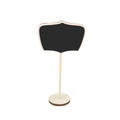 Mini wooden chalkboard sign with round base for wedding and party decorations - Crown Blackboard