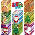 8er Set Weihnachts DIY Sticker zum Gesichter Gestalten mit Weihnachtsmann und Rentier - Weihnachten Klassischer Stil (PMS219)