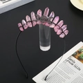 Cerchietto a corona con cristalli rosa, filo nero e simbolo della dea luna - Cristallo Rosa AB + Filo Nero Cerchietto Nero